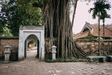 van mieu temple of literature confucius vietnam hanoi - 612425915
