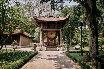 van mieu temple of literature confucius vietnam hanoi - 612425920