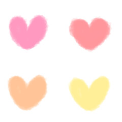heart pastel color