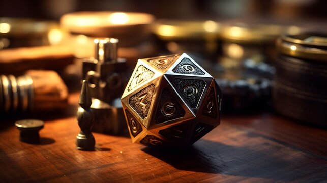 twenty sided dice D20 or role dice for board games and young people.