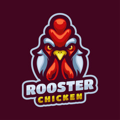 Rooster mascot Logo Design