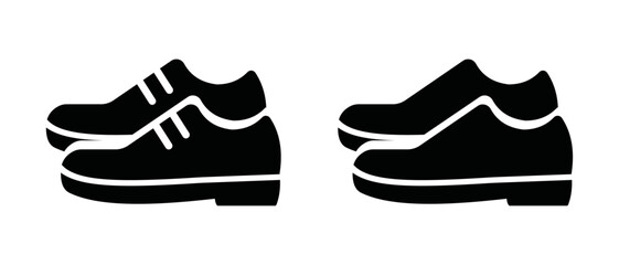 shoes leather shoe icon vector design