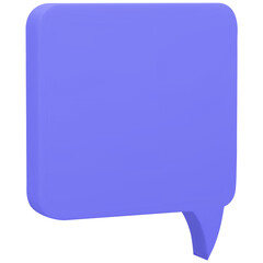 Empty colored  text bubbles in various shapes.3d speech bubble dialogue balloon.Thought clouds of different shape.