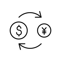 Money exchange icon