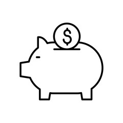Piggy bank icon