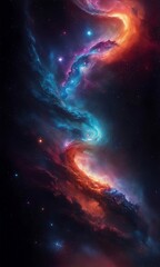 Nebula in deep outer space