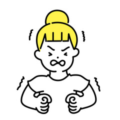 かわいい人物のイラストシリーズ _ カジュアルな女性_ 耐える