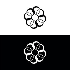 Circle vector logo template illustration