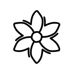 Flower icon vector. garden illustration sign collection. Flora symbol or logo