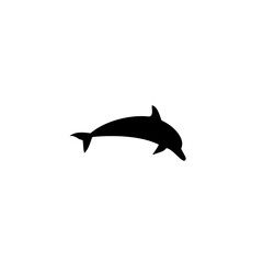 Obraz premium Dolphin icon isolated on white background 