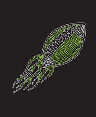 Football Rhinestone