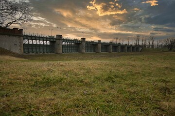 Pretziener weir in Saxony-Anhalt, Germany