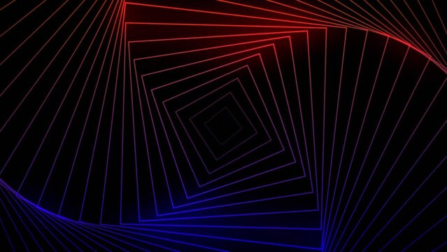 Orange and Blue Visual Loop Background Animation. Video animation Ultra HD 4K