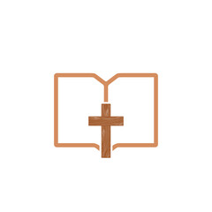 Bible church logo icon isolated on transparent background