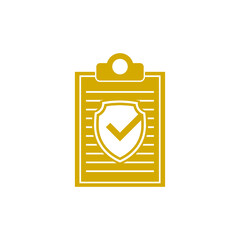 Insurance policy icon isolated on transparent background