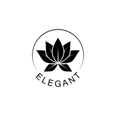  Lotus circle word icon isolated on transparent background