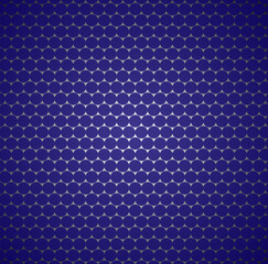 Vector geometric abstract pattern in the form of blue circles on a glowing background