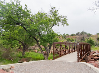 Overcast view of the French Lake Trail landscape