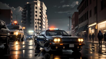 Neon Velocity: Futuristic Sports Car with Dazzling Light Trails