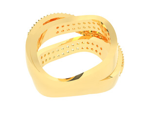 Jewelry on transparent background. 3d rendering - illustration