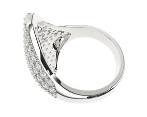 Jewelry on transparent background. 3d rendering - illustration