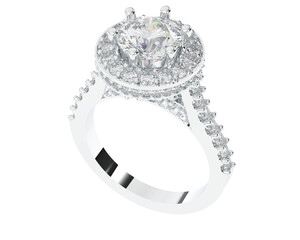 Jewelry on transparent background. 3d rendering - illustration