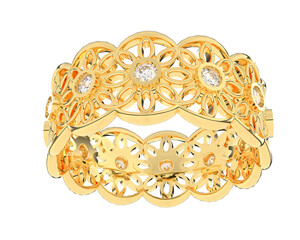 Jewelry on transparent background. 3d rendering - illustration