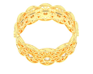 Jewelry on transparent background. 3d rendering - illustration