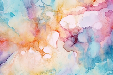 Fototapeta na wymiar Pastel color ink abstract fluid art background
