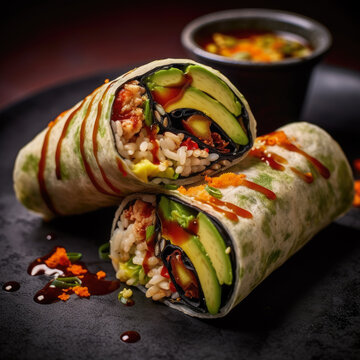 Sushi Burrito Roll-Generative AI