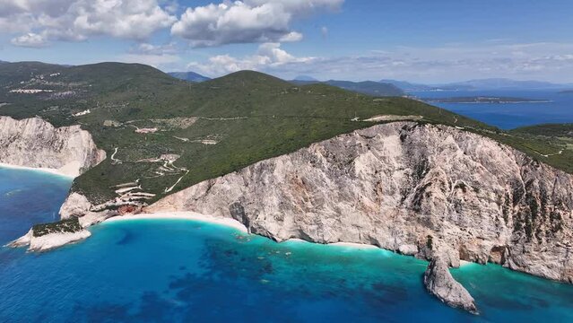Porto Katsiki Beach on the island of Lefkada in Greece