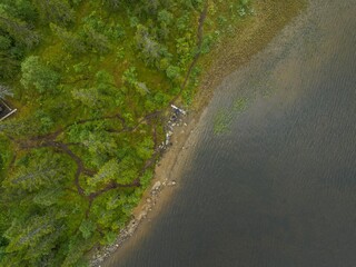 Beautiful shot of the Swedish mountains of Are in Copperhill in summer