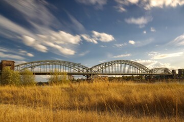 Fototapeta na wymiar Bridge over a river in Cologne, Germany