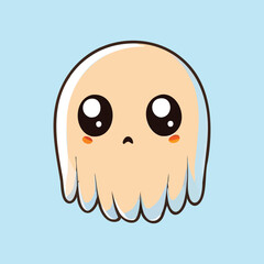 Cute cartoon halloween boo Ghost Cute Halloween ghost, Boo Vector illustration