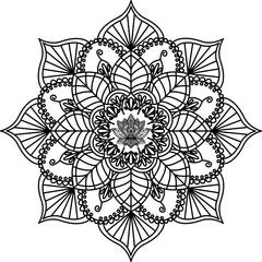 abstract floral background Mandala design 