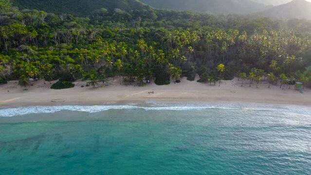 Scenic landscape of a beach during a sunny day in Choroni, Venezuela