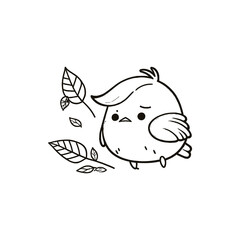 Cute colorful bird isolated on white background. Common house sparrow. Small bird in cute cartoon style. Isolated vector clip art illustration. Bird superb fairy wren vector Illustration