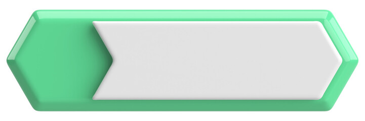 3D button. Empty button. 3D illustration.