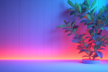 Fototapeta na wymiar Serenity in Nature: Minimalistic Light Background with Blurred Foliage
