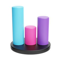 3d Tube Diagram Icon for Business Management, Infograpichs, Jobs & Career.