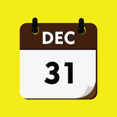 calendar with a date of the year, calendar with a date, 31 december icon, new calender, calender icon