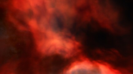 Nebula in space 3d render