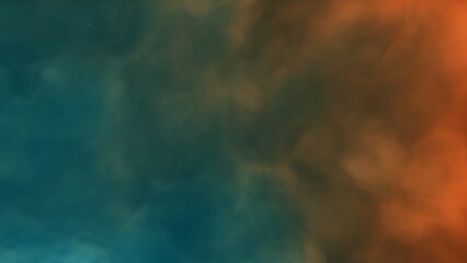 Nebula in space 3d render