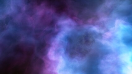 Nebula in space 3d render