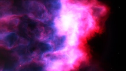 Nebula in space 3d render