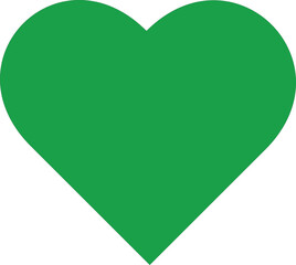 green heart shape