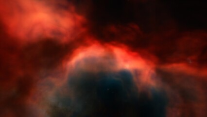 Nebula in space 3d render