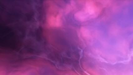 Nebula in space 3d render