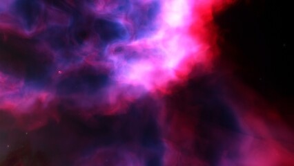 Nebula in space 3d render
