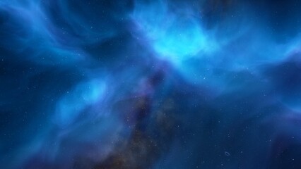 Naklejka na ściany i meble Nebula in space 3d render